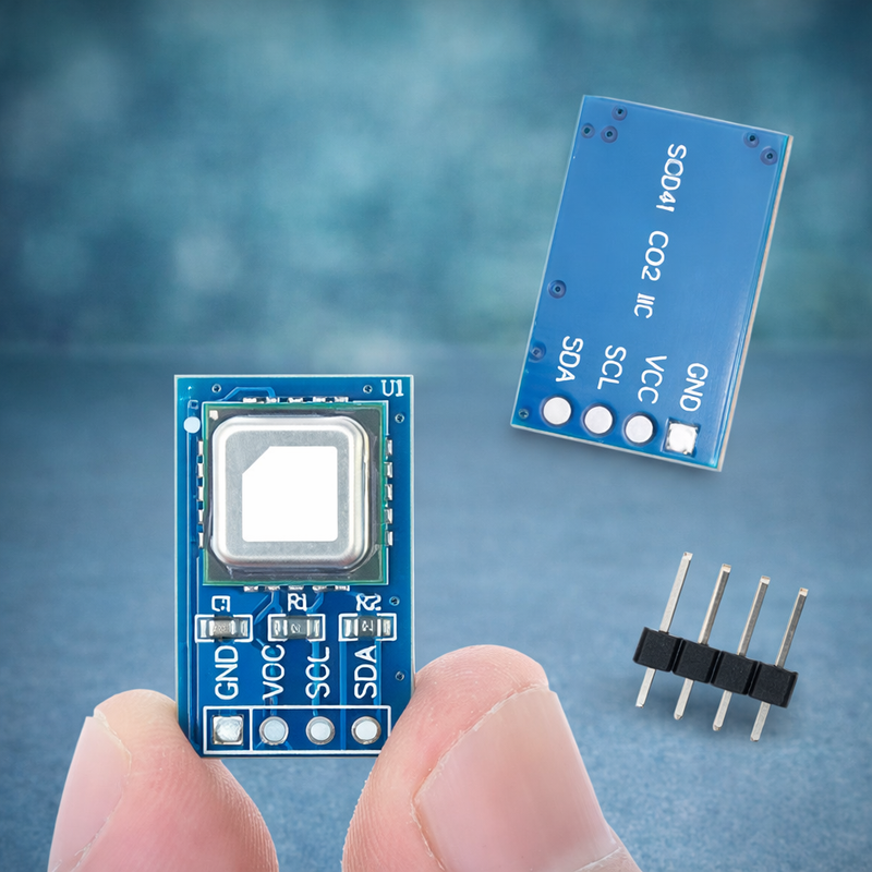 SCD41 CO2 Sensor Module I2C NDIR Carbon Dioxide Temperature Humidity for Arduino ESP32