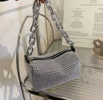 Sparkling Rhinestone Shoulder Bag – Elegant Crystal Evening Clutch for Women